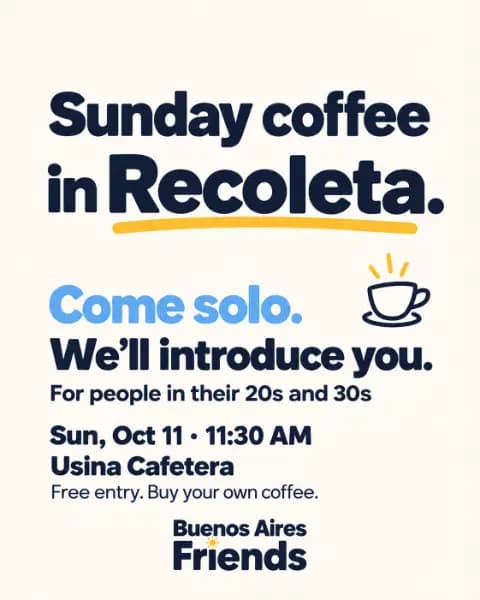 Coffee Meetup 11:30am (20-30s) meetup in Mundo Lingo